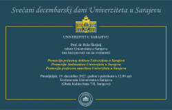 73. goodišnjica UNSA | Promocija počasnog doktora UNSA, promocija Ambasadora Univerziteta i promocija profesora emeritusa UNSA