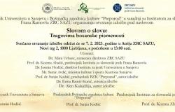 Institut za jezik: „Slovom o slovu: Tragovima bosanske pismenosti“ – Ljubljana, 7. 2. 2023.