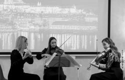 Više asistentice Mirna Mlikota Dizdarević (flauta), Alma Dizdar (violina) i Aida Deljkić (viola), održale cjelovečernji koncert u Pragu