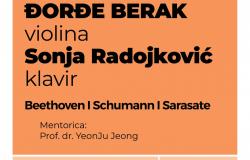 Doktorski studij MAS: Koncert violiniste Đorđa Beraka 