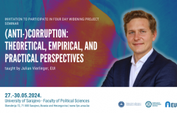 Poziv za učešće na seminaru "(Anti-)Corruption: Theoretical, Empirical, and Practical Perspectives" | Julian Vierlinger, EUI