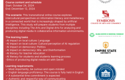 Otvorene su prijave za internacionalni zimski kurs “Interkulturalne perspektive informacijske pismenosti i metapismenosti” u zimskom semestru 2024/2025!