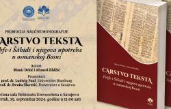 Promocija naučne monografije „Carstvo teksta : Tuḥfe-i Šāhidī i njegova upotreba u osmanskoj Bosni“