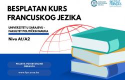 Besplatan kurs francuskoj jezika za studente/ice Fakulteta političkih nauka UNSA