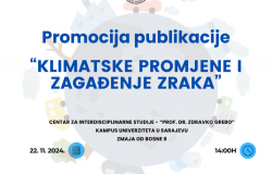 Promocija publikacije “Klimatske promjene i zagađenje zraka”