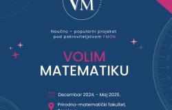 Najava | Naučno-popularni projekat "Volim matematiku"