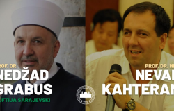 Priznanje za poseban doprinos afirmaciji Gazi Husrev-begove medrese prof. dr. Nevadu Kahteranu i prof. dr. Nedžadu Grabusu