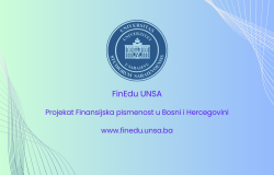 Univerzitet u Sarajevu predstavlja FinEdu UNSA, web stranicu projekta Finansijska pismenost u Bosni Hercegovini: www.finedu.unsa.ba