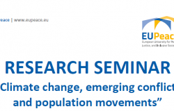 RESEARCH SEMINAR “Climate change, emerging conflicts and population movements” 