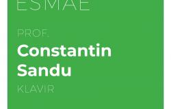 Profesor klavira Constantin Sandu sa ESMAE Porto na Muzičkoj akademiji UNSA
