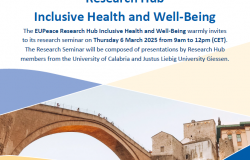 RESEARCH SEMINAR | The EUPeace Research Hub Inclusive Health and Well-Being