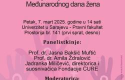 Panel diskusija o temi "Pekinška deklaracija – 30 godina poslije" povodom obilježavanja Međunarodnog dana žena