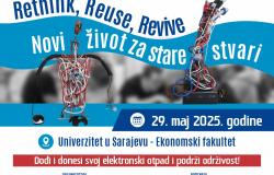 Poziv na događaj „Rethink, Reuse, Revive – Novi život za stare stvari“