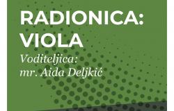 Radionica za učenike i nastavnike viole i cjelovečernji koncert u Tuzli