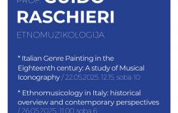 Prof. Guido Raschieri sa Univerziteta u Trentu na Muzičkoj akademiji UNSA