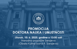 Univerzitet u Sarajevu promovira 43 doktora nauka
