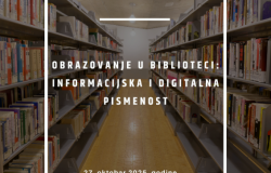 Javni poziv bibliotekama u BiH za učešće u obilježavanju "Nacionalnog dana svjesnosti o bibliotekama u BiH 2025"