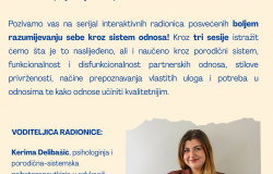 Serijal interaktivnih radionica posvećenih boljem razumijevanju sebe kroz sistem odnosa