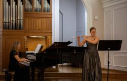 Flautistica Mirna Mlikota-Dizdarević i pijanistica Dina Fejzić nastupile u okviru Koncertne sezone MAS