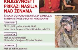 Obavijest o javnom predavanju i edukativnoj radionici na Filozofskom fakultetu UNSA