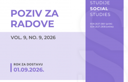 Poziv za dostavu radova: Socijalne studije, 9(9), 2026.