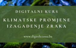 Digitalni kurs "Klimatske promjene i zagađenje zraka" sada dostupan online | Registrujte se!