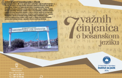 7 važnih činjenica o bosanskom jeziku