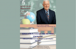 Javno predavanje prof. dr. Roberta J. Sternberga: “Education today: are we wise enough?” (Obrazovanje danas: jesmo li dovoljno mudri?)