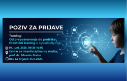 POZIV ZA PRIJAVE Od prepoznavanja do podrške: Praktični trening o cyberbullyingu