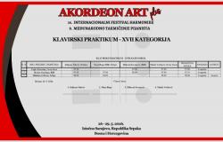 Studentica Odsjeka za muzičku teoriju i pedagogiju Gordana Maslać osvojila I nagradu na 8. Međunarodnom takmičenju pijanista „AKORDEON ART plus“