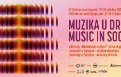 U Sarajevu počinje 15. Međunarodni simpozij “Muzika u društvu” 2026
