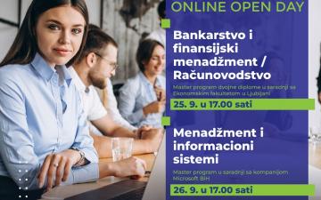 Online open day za međunarodne master programe na Ekonomskom fakultetu UNSA