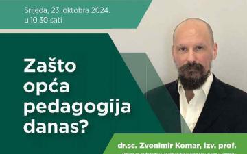 Gostujuće predavanje prof. dr. Zvonimira Komara na Filozofskom fakultetu UNSA