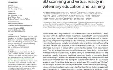 Veterinarski fakultet UNSA | Objavljen naučni članak: “Anatomy of Meat Cuts: Integrating 3D Scanning and Virtual Reality in Veterinary Education and Training”