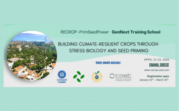 Poziv za učešće | RECROP–PrimSeedPower GenNext Training School: „Building Climate-Resilient Crops through Stress Biology and Seed Priming“