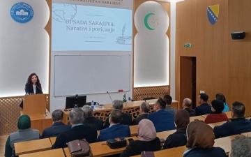 Fakultet islamskih nauka UNSA | Akademska tribina o opsadi Sarajeva, narativima i poricanju zločina