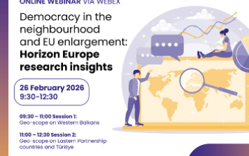 POLICY ANSWERS Webinar: „Democracy in the Neighbourhood and EU Enlargement: Horizon Europe Research Insights”