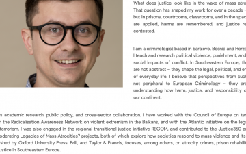 Doc. dr. Mirza Buljubašić izabran u Izvršni odbor Europskog društva za kriminologiju