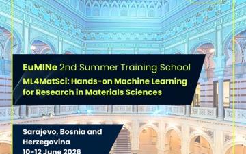 ML4MatSci: Hands-on Machine Learning for Materials Science (June 10–12, 2026)  | EuMINe 2nd Training School
