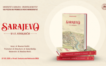NAJAVA | Promocija monografije "Sarajevo u 17. stoljeću"