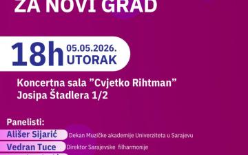 POZIV NA PANEL DISKUSIJU „Nova muzička škola za Novi Grad“