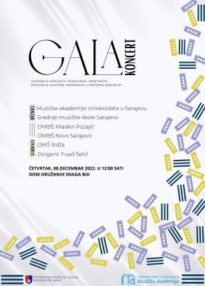 Gala koncert - završnica Projekta "Pedagoško-umjetničke radionice klasične harmonike u Kantonu Sarajevo"