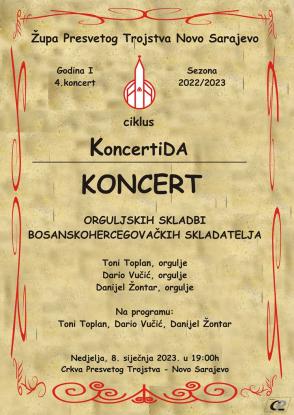 Koncert „Orguljske kompozicije bosanskohercegovačkih kompozitora“