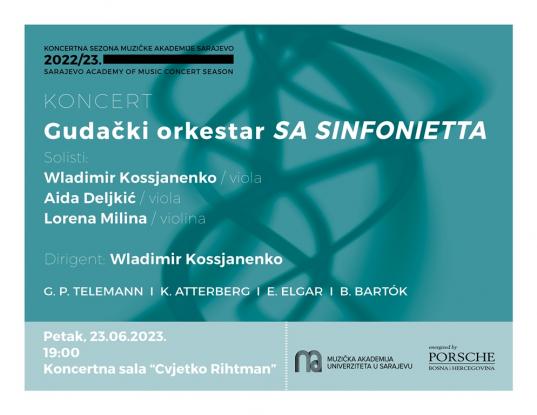 Koncert Gudačkog orkestra "SA Sinfonietta" na Muzičkoj akademiji UNSA