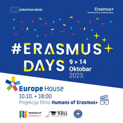 Projekcija filma "Humans of Erasmus"