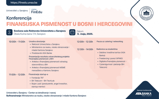 Konferencija "Finansijska pismenost u Bosni i Hercegovini"