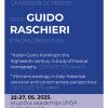 Prof. Guido Raschieri sa Univerziteta u Trentu na Muzičkoj akademiji UNSA